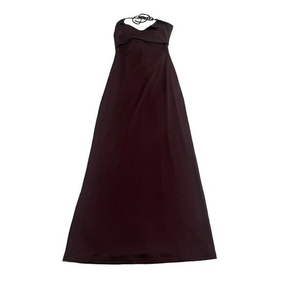 Meshki Heidi Dress Small Black Scoop Neck Backless Maxi Dress Stretch NWT - Picture 7 of 14